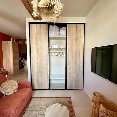 Le Marbella - T2 - Balcon, Vue Saone, Clim & Terracotta 公寓